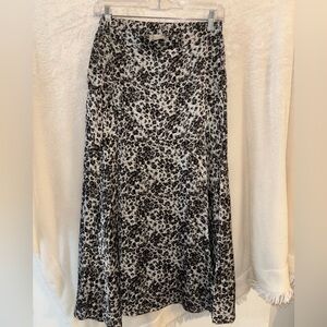 White Leopard midi skirt, STATUS by CHENAULT, size L